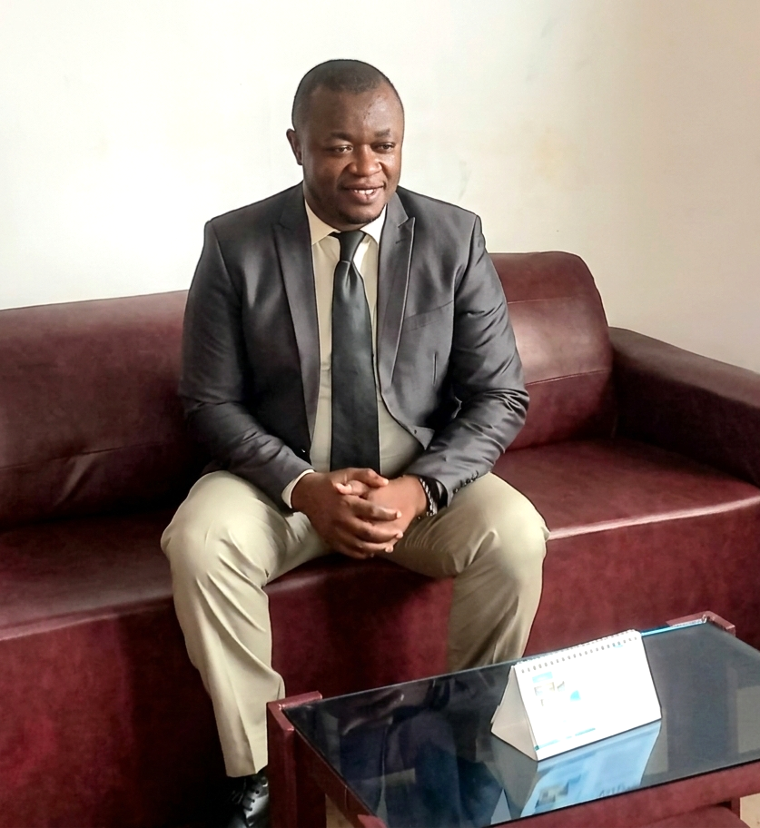 Портретная иллюстрация для интервью с Jean Claude Agbortem Obi